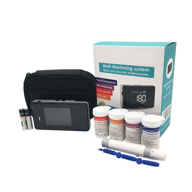 4 in 1 Multifunctional Blood Glucose Uric Acid Cholesterol, Hemoglobin Meter Multi-Monitoring System NEUGC11